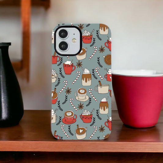 Christmas Cups - Green Phone Case