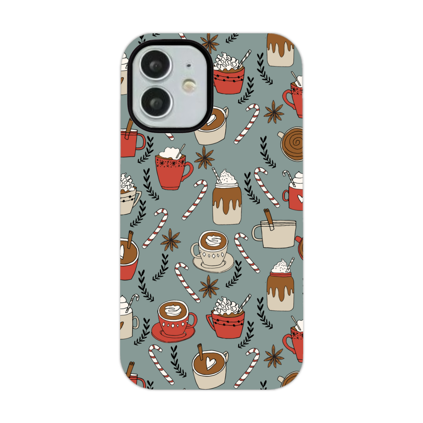 Christmas Cups - Green Phone Case